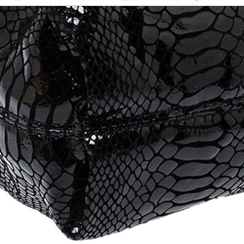 $398 Michael Kors Snakeskin Python Patent Leather… - image 8